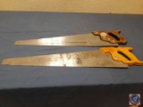 Ace Hardware Contractor Hand Saw w/Wood Handle, Disston Hand Saw w/Wood Handle (no other markings)