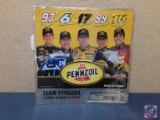Nascar Racing Embossed Garage Sign 2004 Roush Racing Penzoil Team - 15in. x 15in.