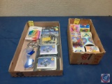 (3) Remco Steel Tec Build Yourself ATV w/Spring Suspension (1 has missing pieces), Safety Glasses,