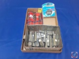 Assortment of Deep Well Sockets, Air Guide Auto Compass,...Vintage Proto Ingersoll Rand Drift Punch