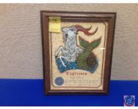 "Capricorn" print in frame 9 1/2 x 11 1/2