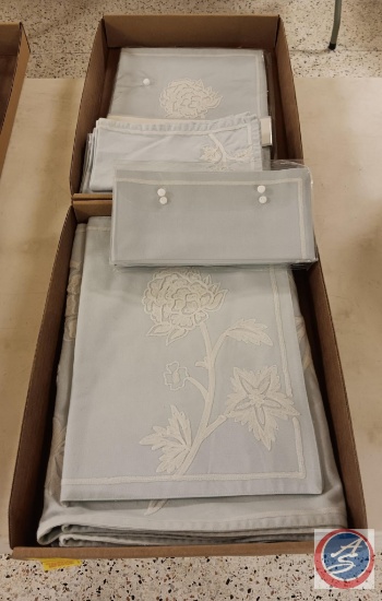 Blue linens