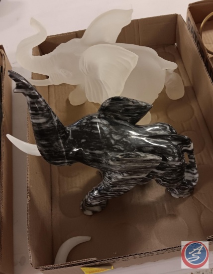 (2) decorative elephants