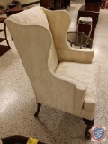 Off white upholstered sitting chair 20