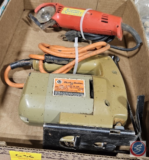 Black and Decker jigsaw and Eastman chickadee 2 rotary cutter