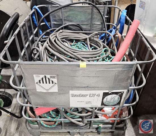 Container of hoses and ropes