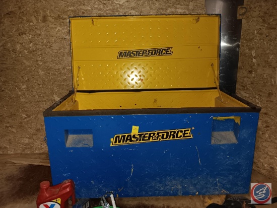 MasterForce blue job box and contents