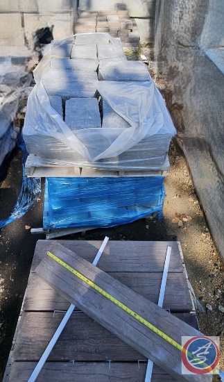 (3) pallets of brick (various sizes)