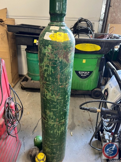 very large 24 cubic ft kitchen oxygen bottle