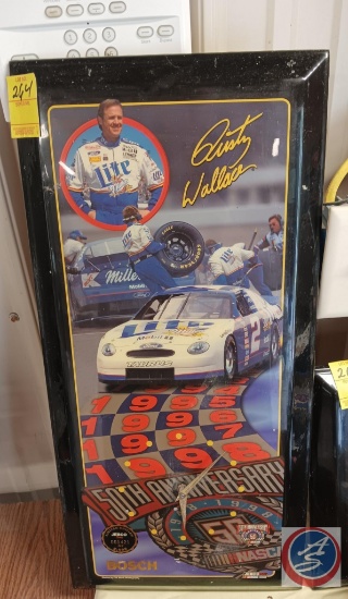 Rusty Wallace number 2 NASCAR clock