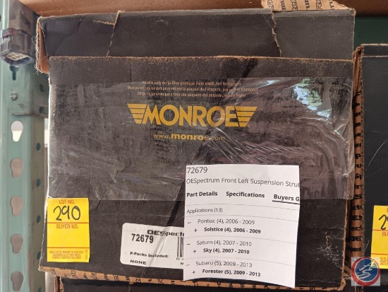 Monroe Spectrum front left suspension strut, new in box