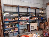 10' Tall Blue Storage Shelving about 16'