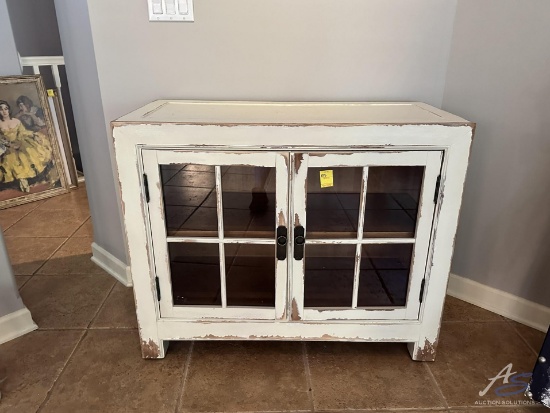 TV Stand with Cabinets 32.5" x 39.5" x 13"