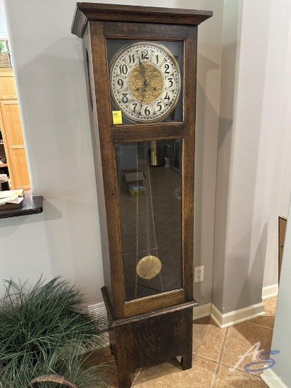 New Haven USA Ladder Chain Grandfather Clock 72" x 20.5" x 14"