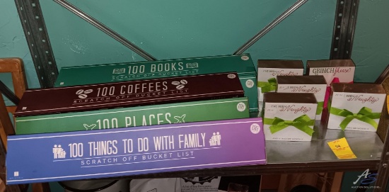 Decor: Christmas Decorative Blocks and Scratch Off Bucket Lists