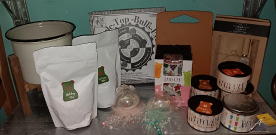 Happy Wax Melts & Warmer, Holiday Mix, Bottle Top Bull's Eye, and Other Items