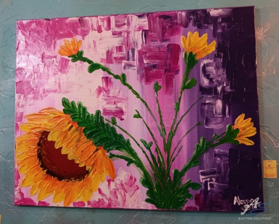 Canvas Painting Sunflowers