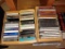 Cassettes and CD's in Wooden Holders