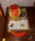 Apple Cookie Jar, Prints in Frames, and Other Items