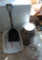 Metal Milk Jug, Lamp Shade, Laundry Basket, and Shovel