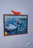 Swan Print in Frame