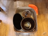 Brown Ceramic Bowls and Brown Plate