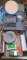 Metal Case with Contents and Variety of Tape