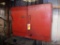 2 Door Red Metal Cabinet 40 x 13 x 31