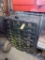Green Metal Cabinet with 27 Metal Drawers and Contents 31 x 14 x 37