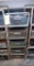 Metal Shelves with Boxes
