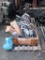 Wooden Crate of Miscellaneous Chains and Hoise Parts