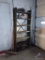 Metal Shelving Rack and Contents