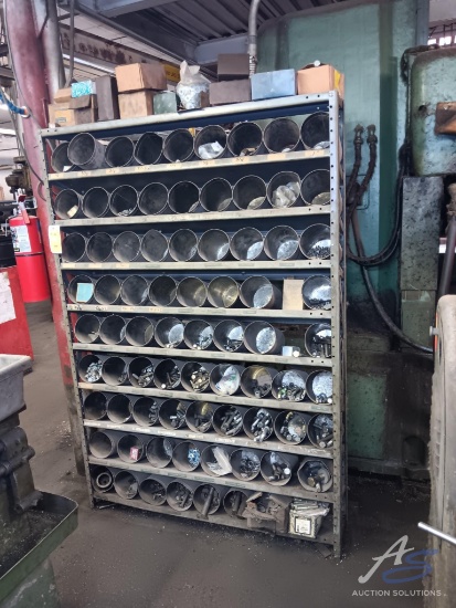 Metal Bolt Rack and Contents