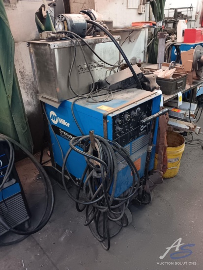 Miller Tig/Stick Welder, Synchowave 250 Constant Current Arc Welder, and Air Products Coolant Tank