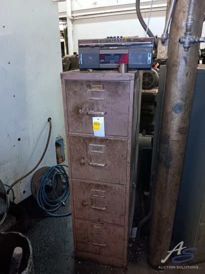 4 Drawer Filing Cabinet and Contents