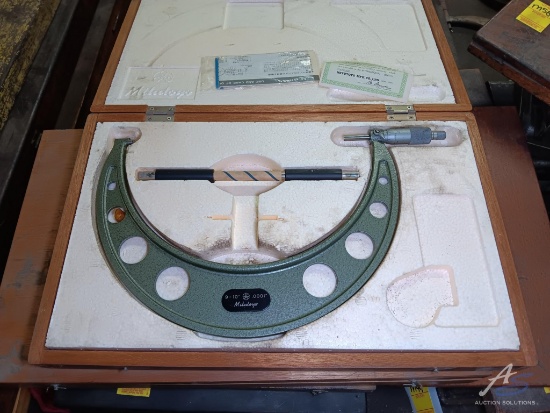 9-10" Mitutoyo Outside Micrometer with Standard