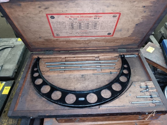 12-16" Starrett Micrometer with Standards