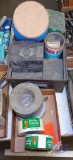 Metal Case with Contents and Variety of Tape