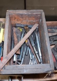 Vintage Wooden Box and Vintage Tools