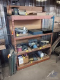 Red Metal Storage Rack 48 x 26 x 72