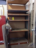 Red Metal Storage Rack 48 x 25 x 10 ft tall