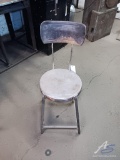 (2) Metal High Backed Stools