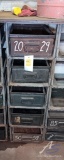 Metal Shelves with Metal Drawers
