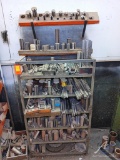 Metal Rack and Contents 30 x 17 x 53