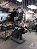 Bridgeport Series 1 2 HP Milling Machine Serial: 107610 with Digital Readout Indicator Drive