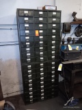 (2) Green Parts Cabinets with Contents