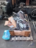 Wooden Crate of Miscellaneous Chains and Hoise Parts