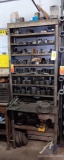 Metal Rack and Contents