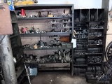 (2) Metal Shelving Units and Hobb Change Gears 71 x 16 x 77 (large shelf)