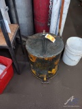 Metal Shop Rag Container